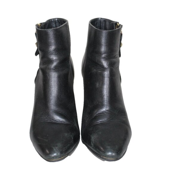 Kate Spade Black Leather Bootie Pebbled Leather Ankle Boot Womens Size 8.5 M - Picture 6 of 10